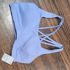 Lululemon Free To Be Serene Lavender Strappy Sports Bra